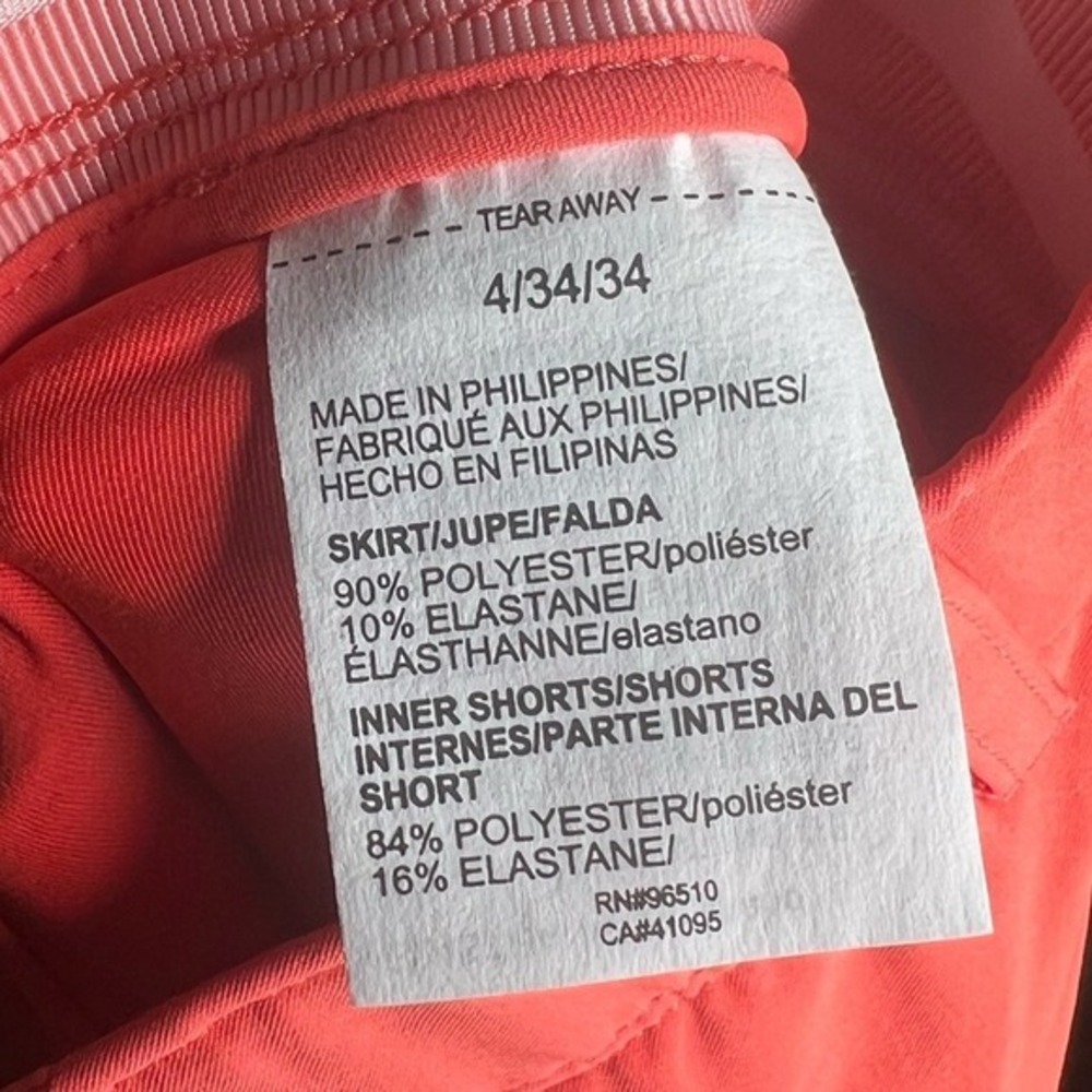 Under Armour Women's Links Woven‎ Skort Orange 4 Tennis Preppy Sporty Summer NWT - Picture 10 of 14